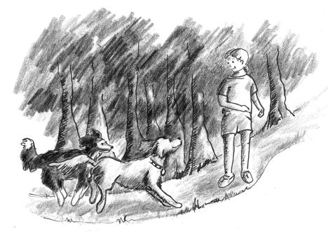 Dogsandkidsillustration